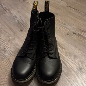Dr. Martens 1469 Pascal Black Leather Boots with Box